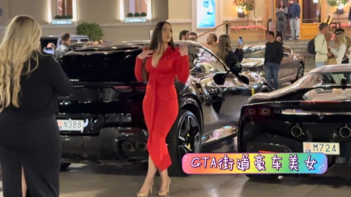 捷克街头搭讪-空气刘海白色短发的娇小渔网袜模特